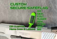 EMPTY FIREARM BREECH SAFE CHAMBER INDICATOR FLAG RIFLE PISTOL 1911 colt custom