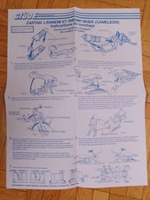 Notice jouet G.I. Joe - Zartan l'ennemi et Swamp Skier (Caméleon)
