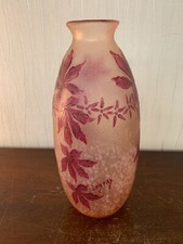 Vase décor Rubis feuille T