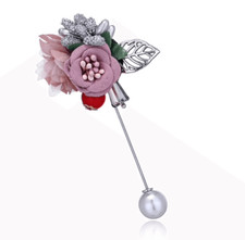 Broche Femme,Fleur Rose