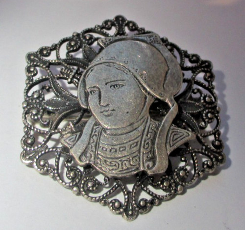 Ancienne broche métal - en,