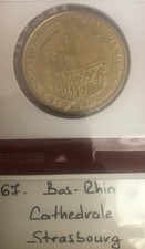 médaille touristique monnaie de paris Bas-Rhin Strasbourg cathédrale N°1