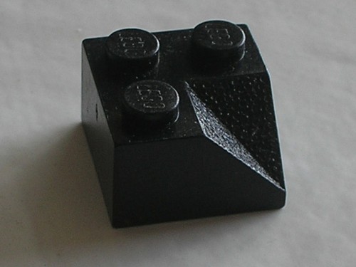 Lego black slope brick ref - black,