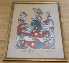 vintage blason armoiries