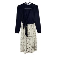 Envie De Fraise Femme Noir Col V Manches Longues Robe Taille Ue 36 UK 8 US 6