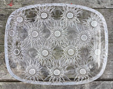 Ancien plat creux en verre