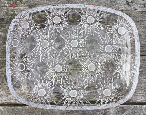 Ancien plat creux - , verre