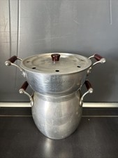 (A) Couscoussier ancien en Aluminium  Pour Cuisine Vintage ustensile De cuisine