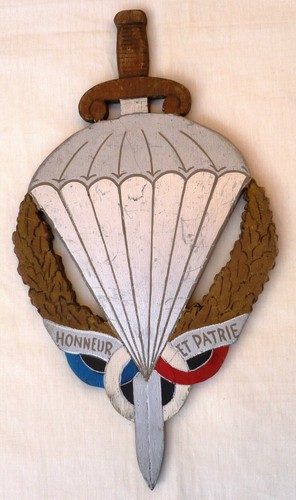 Plaque pmp parachutiste - plaque,