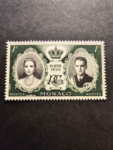 Timbre france monaco - timbre, mariage