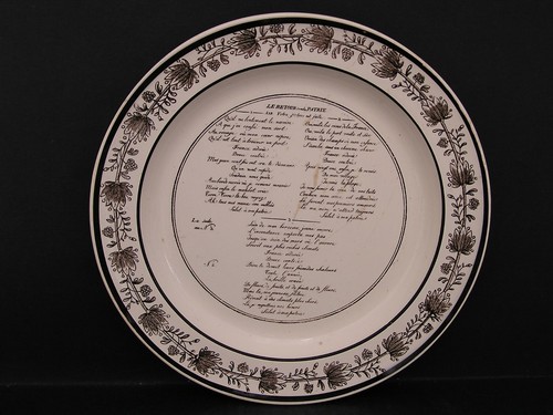 Rare assiette faience fine - faience,
