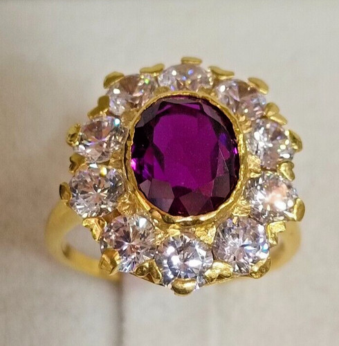 30ct simulé rubis diamant - rubis,