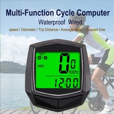 Compteur de vitesse vélo ABS noir avec design étanche et fonctions multifoncti