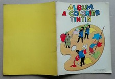 Album à Colorier Tintin HERGE éd Casterman 1957 Bon état