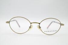Vintage Alain Afflelou 107 Or Ovale Lunettes Monture Lunettes NOS