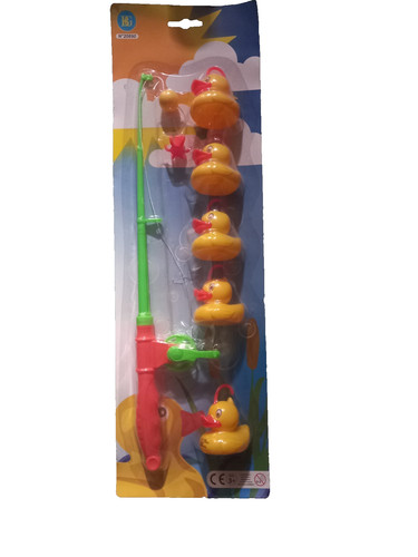 Canne pêche avec caneton - à,
