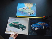 LINCOLN ZEPHYR  V 12 lot de 3 cartons publicitaires originaux  RARES