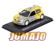 RCA18 voiture 1/43 IXO Altaya Rallye : RENAULT Clio S1600 2003 #61 B.Tirabassi