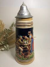 Grande chope à bière KING ORIGINAL 3 avec couvercle - Western Germany - 1L