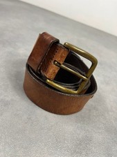Ceinture cuir marron camel