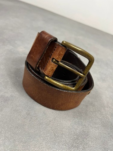 Ceinture cuir marron camel