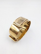 Montre Lanvin 1970 Rectangle Plaqué Or