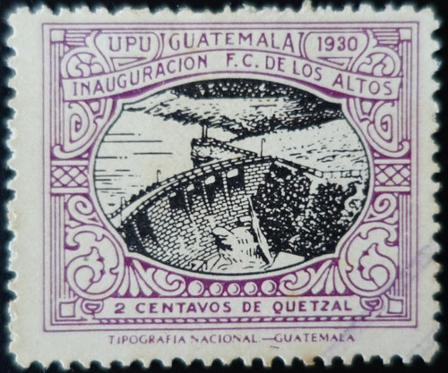 Timbre guatemala barrage - du,