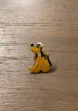 VTG Strange Creepy Disney Enamel PLUTO Scatter Hat Lapel Pin Gold Old Rare