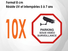 10 autocollants (8CM) panneau