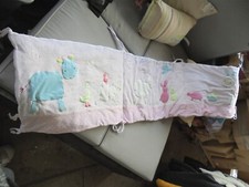 TOUR DE LIT VELOURS ROSE