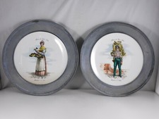 2 ASSIETTES PORCELAINE METIERS