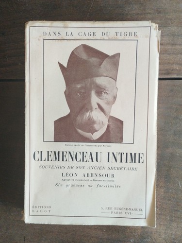 Clemenceau intime souvenirs - clemenceau,