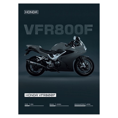 Affiche graphique moto - moto, art