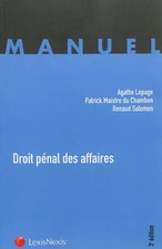 Droit pénal des affaires, Agathe Lepage, Patrick Maistre du Chambon et Renaud Sa