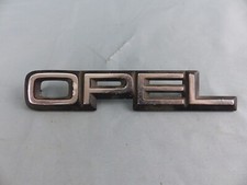 OPEL ancien emblème logo sigle monogramme hayon coffre en aluminium