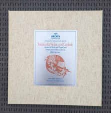 Coffret 2 Disques Bach Sonnate Sonaten Violon Harpe Clavecin Melkus Dreyfus 