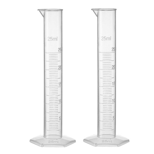 White plastic cylinder lab - white,