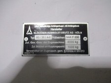 KHD DEUTZ Tracteur Remorque
