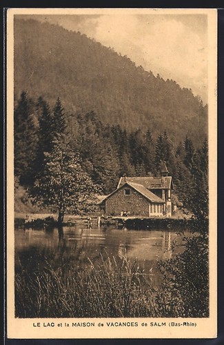 Cpa salm bas rhin - salm, et
