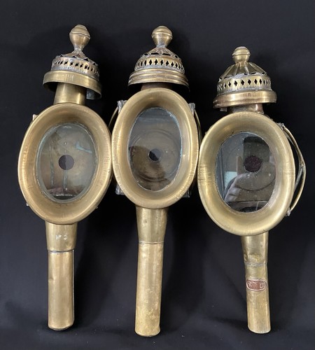 Trio lanternes calèche - , fiacre