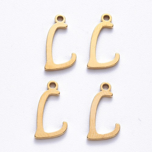Breloque lettre 13mm - 1,