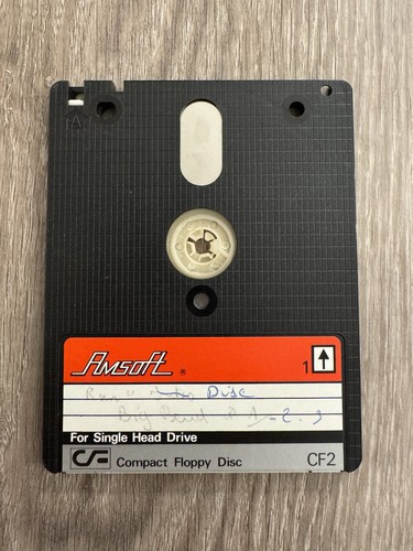 Une disquette amsoft - une,