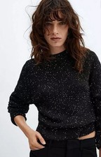 Mango Arcangel Pull Noir UK 12