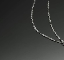 chaîne Fine 925  argent Sterling Maille Forçat 20 g 45 cm