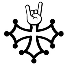 Sticker autocollant croix