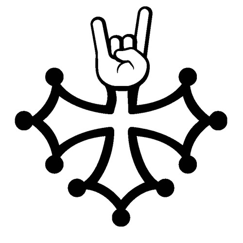 Sticker autocollant croix