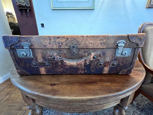 Valise vintage plein - , cuir