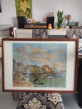 Grande Aquarelle Signé Claude