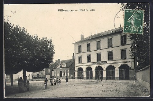 Cpa villenauxe hôtel de - hôtel,