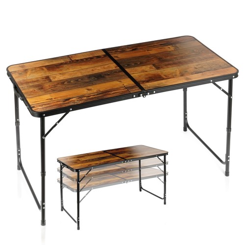 Table camping réglable - table,